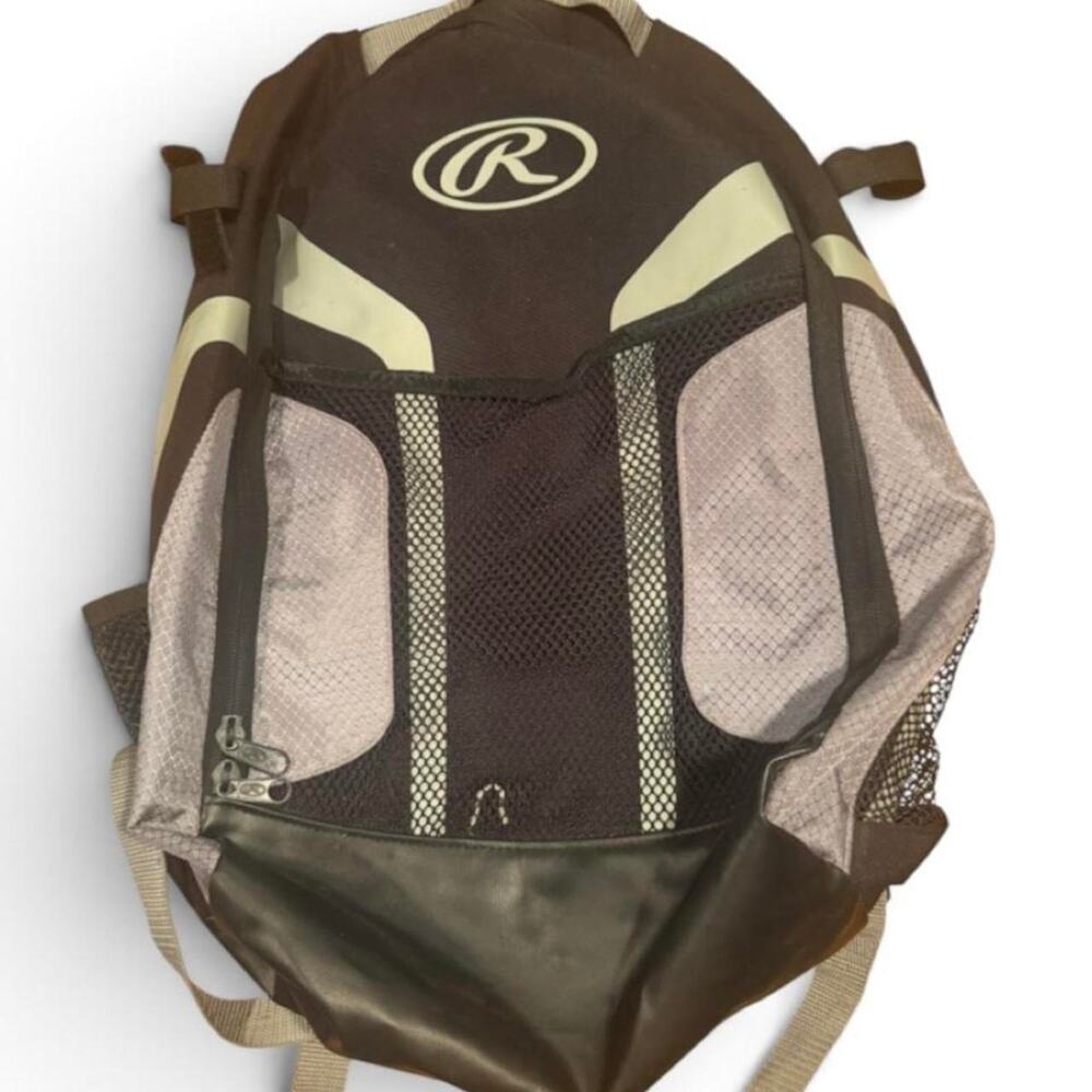 Rawlings Baseball Softball Equipment Backpack Black Gray